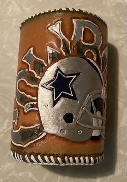 DALLAS COWBOYS LEATHER KOOZIE