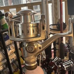 Brand New 30-50#, 8ft Spinning Rod With Pre-Owned Shakespeare Axiom 4635 Reel