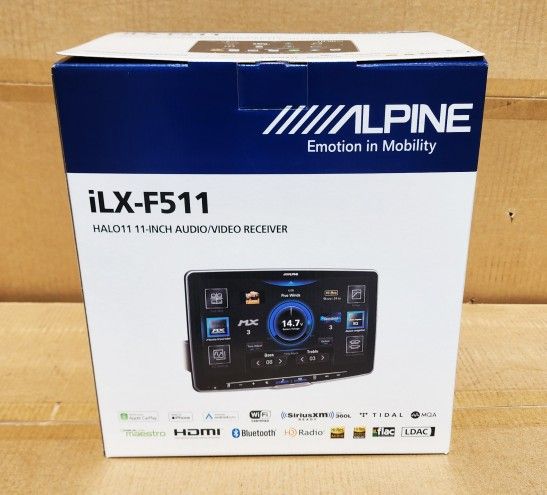 Alpine ILX Series 11 Inch Touchscreen Stereo Wireless Apple Carplay Android Auto Bluetooth Single Din System Am Fm 🚨 Payment Options Available 🚨