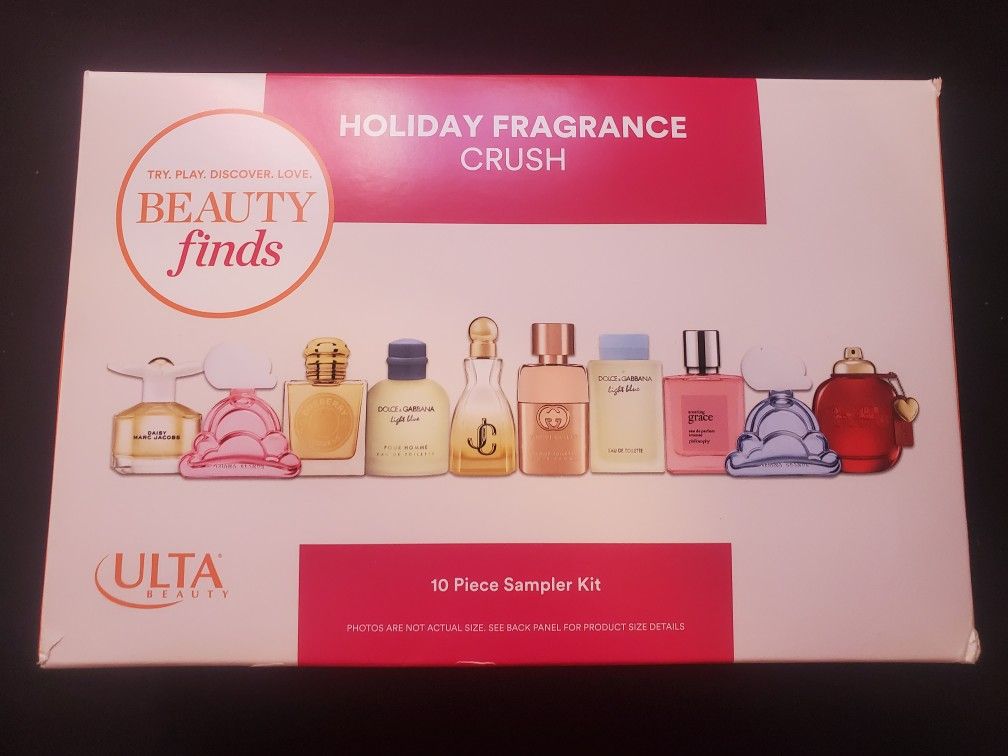 ULTA 2024/25 Fragrance Holiday 9pc MINI Perfume Fragrance Crush Set **1 Empty**