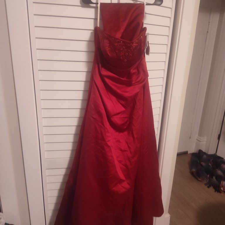 Davids Bridal Red Elegant gown 