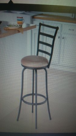 Ms 24 ladder back swivel microfiber cushion bronze