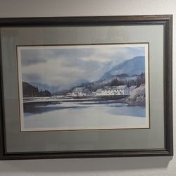 Signed Alaska Watercolor Painting 