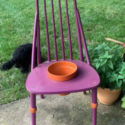 Clemson Themed Planter Chair 