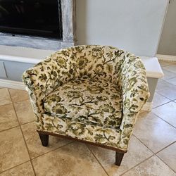 Vintage 70's Small Round Back Chair