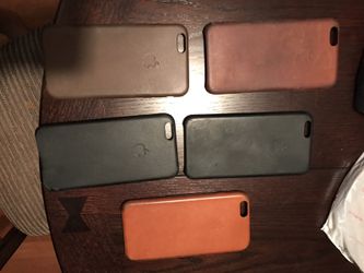Genuine Apple leather cases for iPhone 6 and 6s