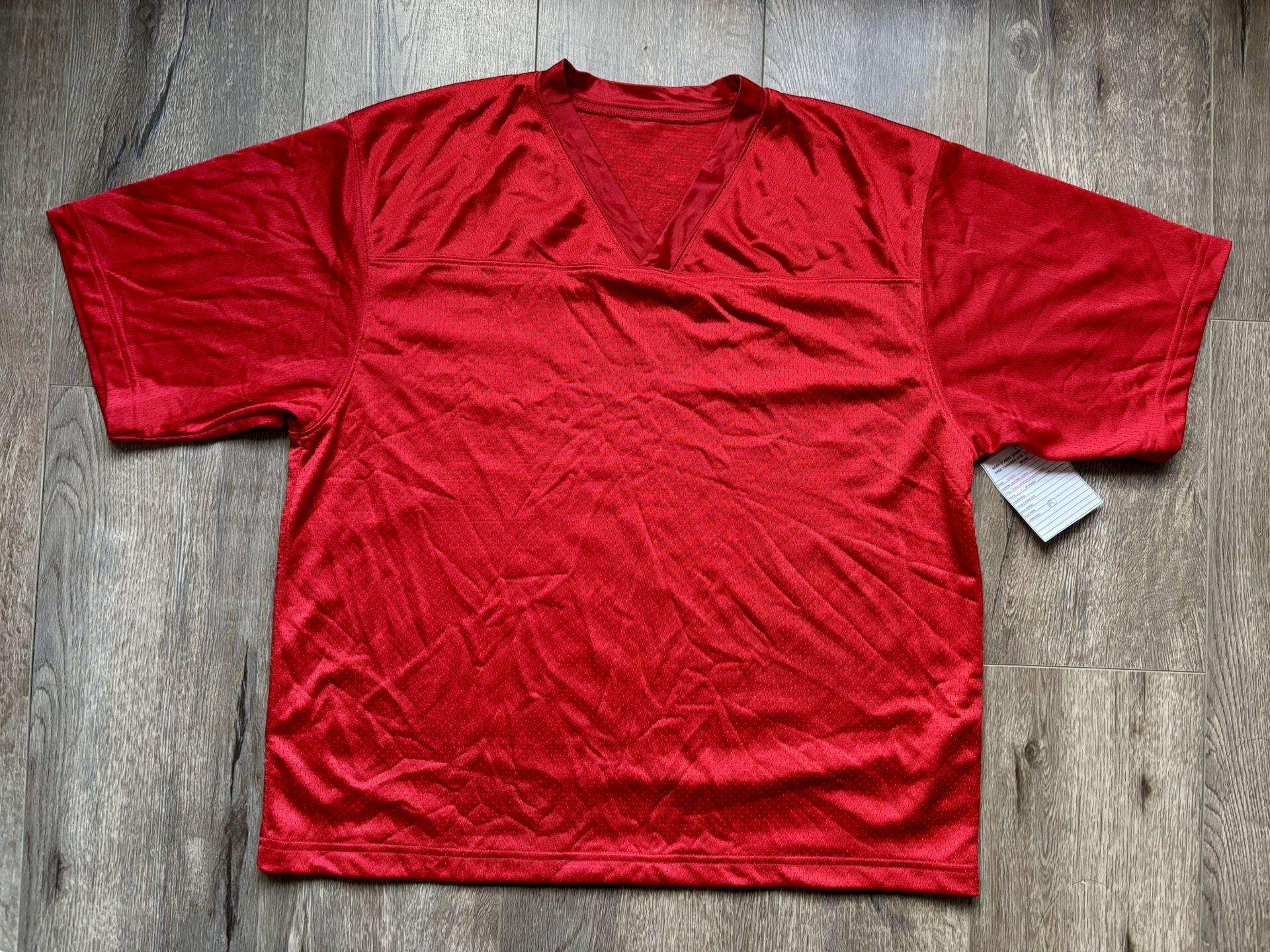Chrome Hearts Production Sample Mesh Stadium Jersey Red Mens Medium