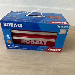 Kobalt official NFL merchandise mini tool box.