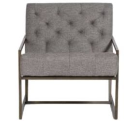 Alder & Tweed Colton Occasional Chair in Textured Concrete Metal-Aged Bronze, Colton Collection