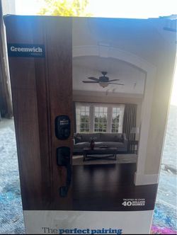 Schlage Greenwich Handle Set Black keypad lock and entry handle