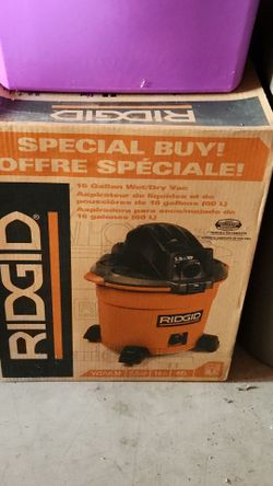 New Ridgid 16 gallon shop vacuum