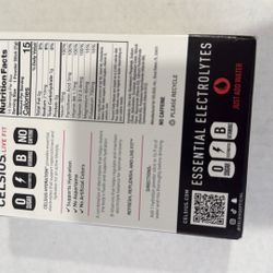 Celsius Hydration Styx strawberry lemon eight piece pieces