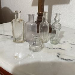 5 Assorted Antique Bottles 