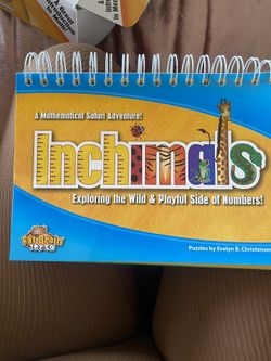 Inchimals Math Wipe Off Puzzles And 12 Wooden Animal blocks