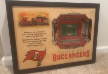 Tampa Bay Buccaneers 3 D wood wall art