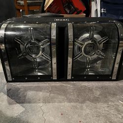 Dual 12-inch subwoofers, Amp Included 