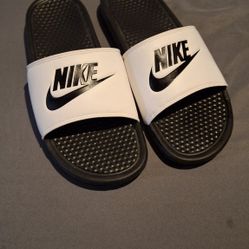 Nike Slides , Size 10, White