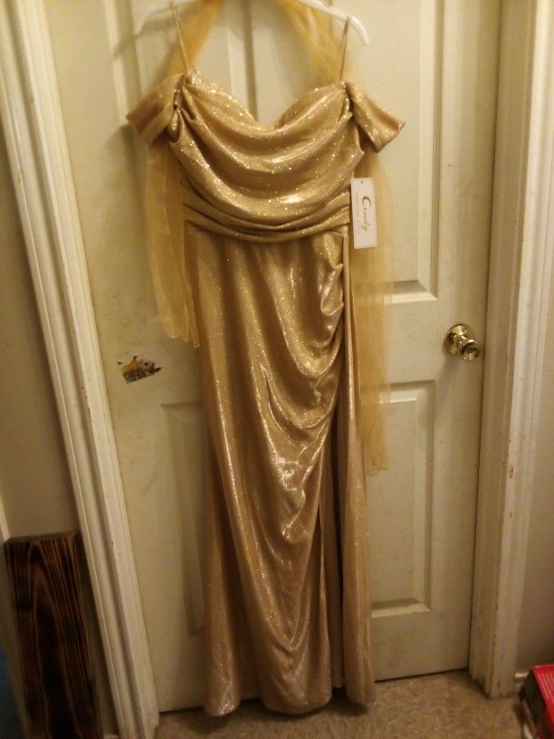 New Gold Sz M Dress