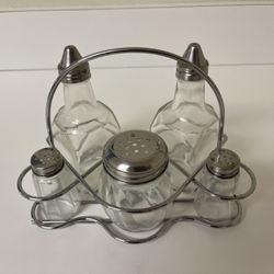 Oil, Vinegar, Salt, Pepper Set