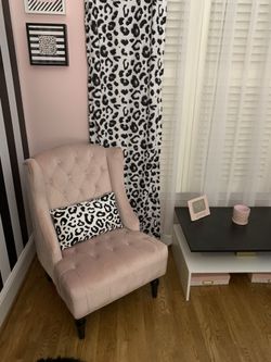 Blush Pink Accent Chair
