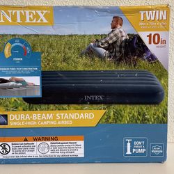 Intex Twin Durabeam Airbed 10in. Height Air Mattress. New In The Box