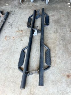 Black Tubular Side Steps Running Boards