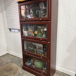 IKEA Cabinet Estante With Glass Dresser Not Including  Lies Within