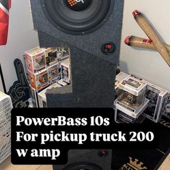 Pickup Truck Speakers Powerbass 10 With Amp 
