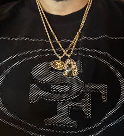 Gold Rope Chains and Pendants