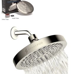 SparkPod Shower Head - High Pressure Rain - Luxury Modern Look