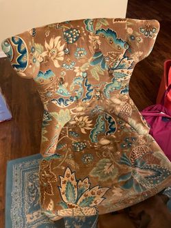 Pair of Pier 1 Floral Accent Chairs