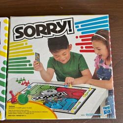 Sorry! Board Game for Kids, Classic Hasbro Board Game; Each Player Gets 4 Pawns, Teacher School Supp