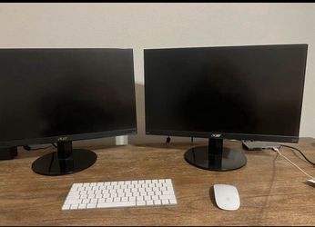 Pair of Acer Monitors with Stands