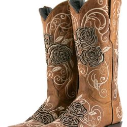 Rosal Frontier Cowgirl Boot- Cedro Camel 