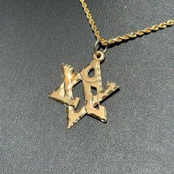 Jewelry 14k yellow gold  Star of David ✡️ pendant charm