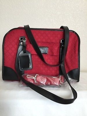Photo Joy Mangano Overnight Travel Bag Carry On Luggage Lightweight Red 12 High