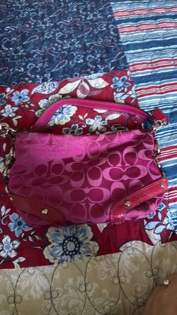 Pink coach purse