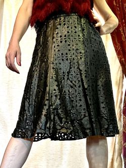 Pleather Cutout Skirt Size 12