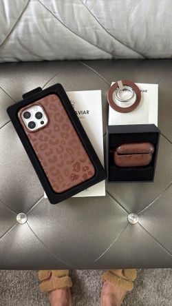 New IPhone 15 Pro Max Bundle (Brown Leopard)