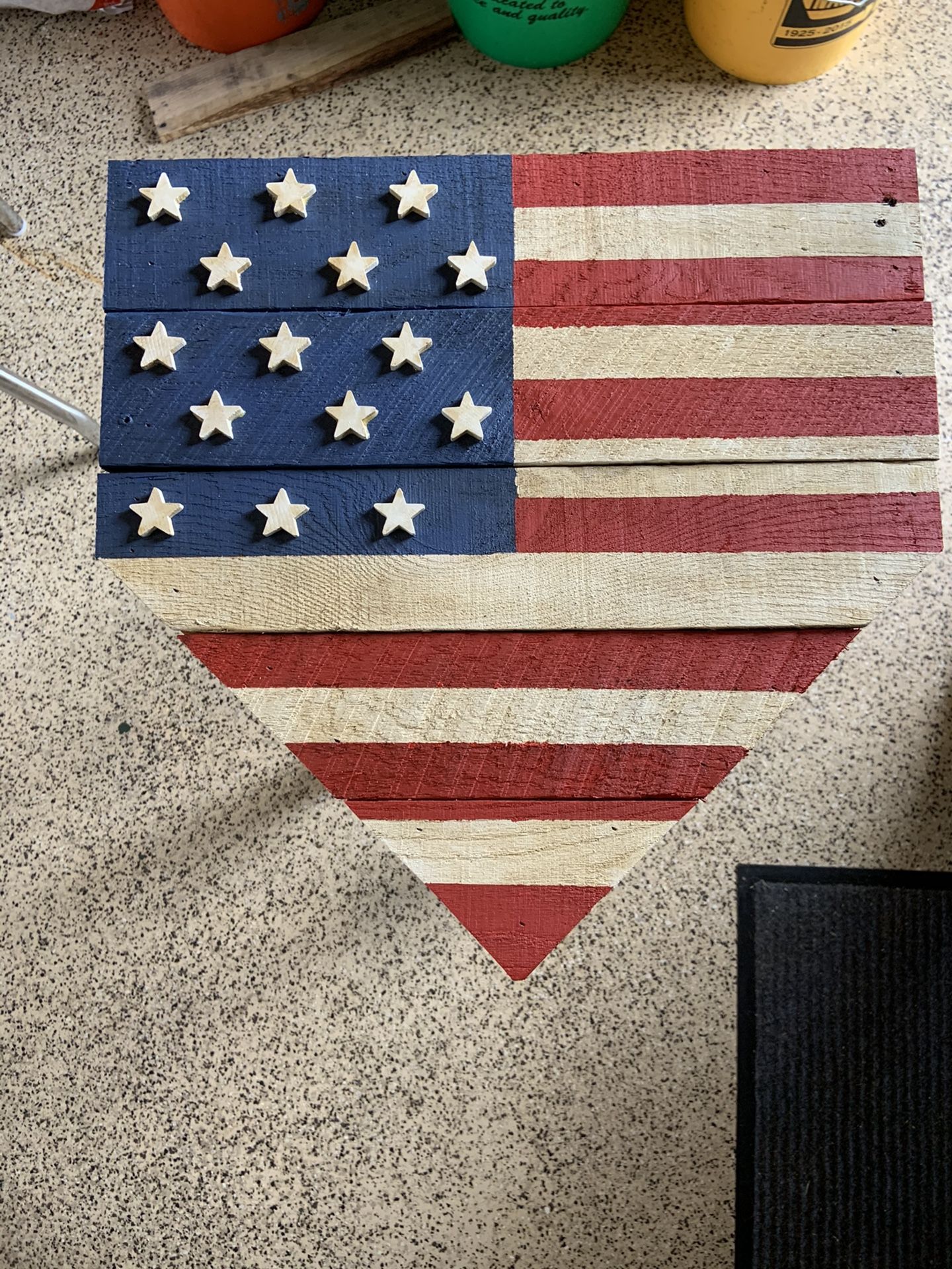 American flag baseball/softball home plate