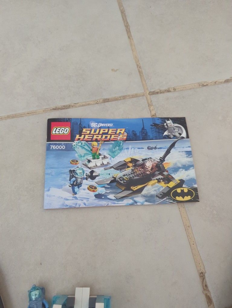 Lego DC Universe Super Heroes Batman Y Mister Ice Bien Estado No Tengo A Acuaman , Missing One Figure