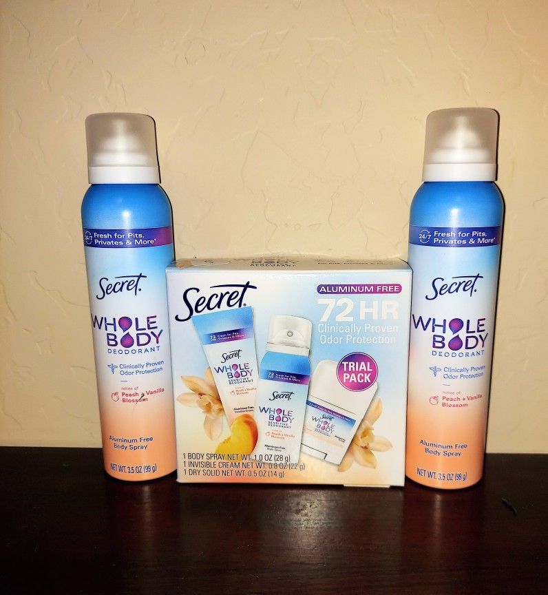 Secret Deodorant - All for $15- X Streets Ray/Higley