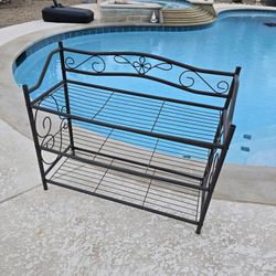 26h 31w 12d 3-Tier Metal Plant Stand Storage Rack 3 Shelf Shelves