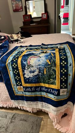 Daisy Kingdom Catch of the Day Quick Quilt Panel