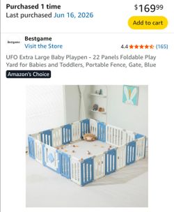 Baby playpen (Large and new)
