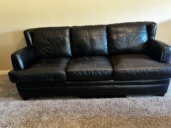 Italian Leather Sofa & Chair