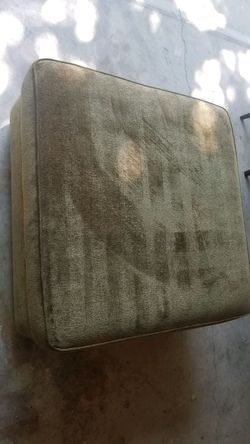 Oversized ottoman with storage. Olive green