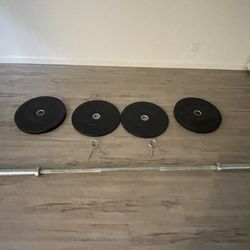 Rogue Echo Barbell + Plates