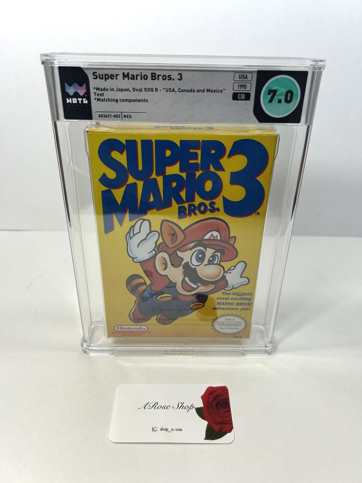 Nintendo NES Super Mario Bros. 3 WATA 7.0 CIB Video Game