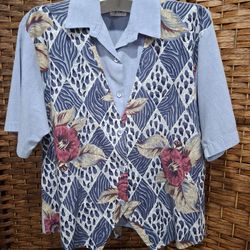 Vintage Tap & Co women's 2 on one top vest L-XL GREAT PRE-OWNED CONDITION